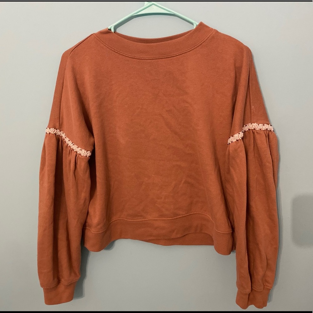 cute top with beaded flare sleeve